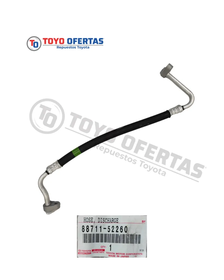 88711-52260 MANGUERA COMPRESOR A/A TOYOTA YARIS 1.3/BELTA 1.5
