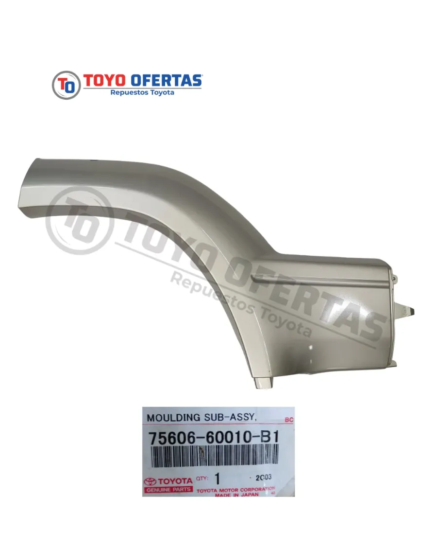 75606-60010-B1 BUCHE GUARDAFANGO TRASERO IZQUIERDO TOYOTA PRADO 5VZ