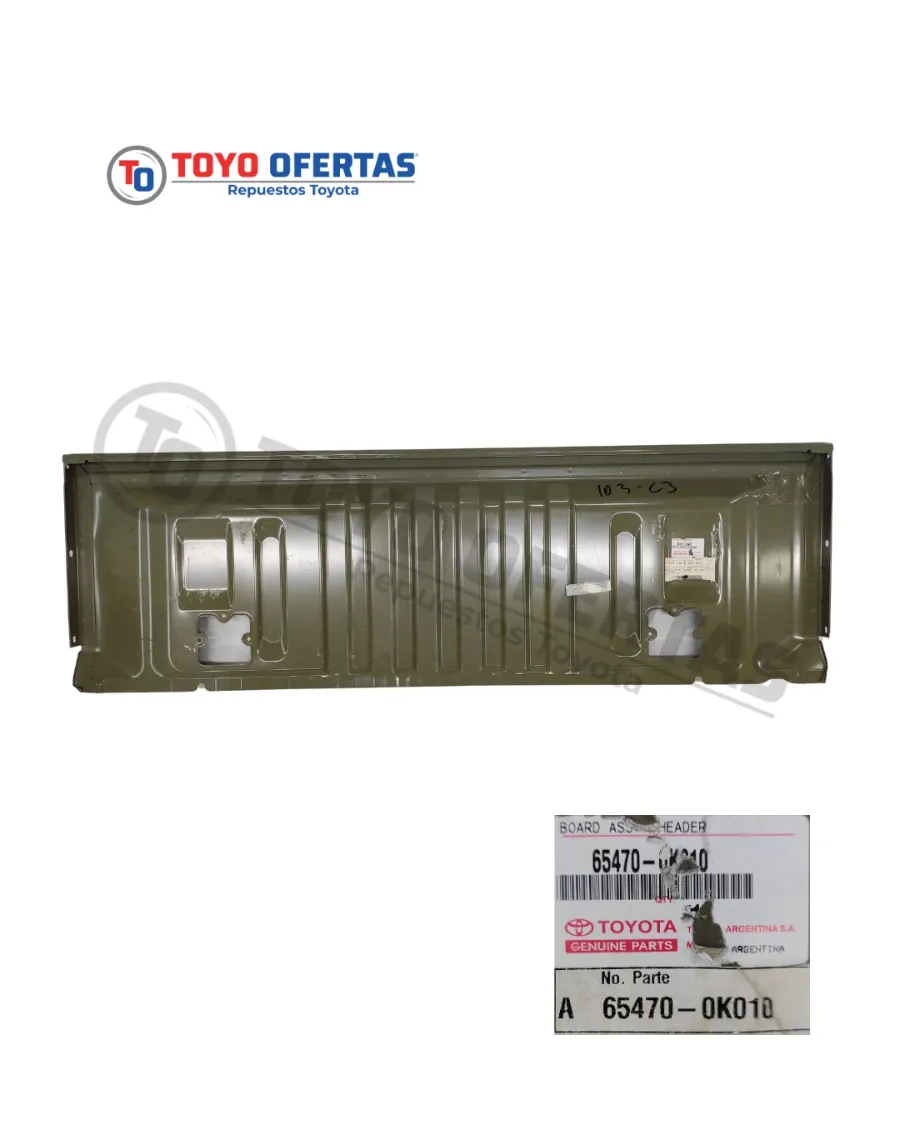 65470-0K010 PANEL INTERNO COMPUERTA TOYOTA HILUX 05-15