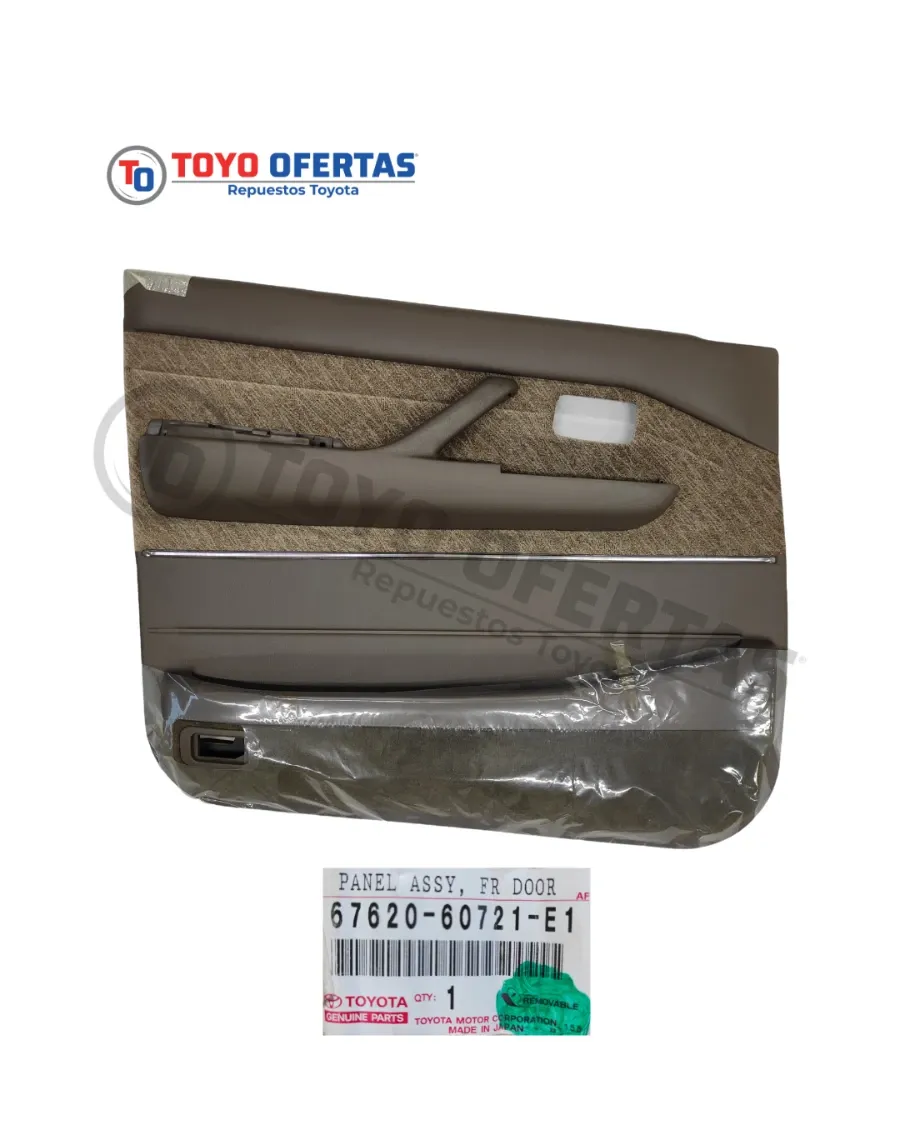 67620-60721-E1 TAPICERIA DE PUERTA DELANTERA IZQUIERDA TOYOTA AUTANA BURBUJA
