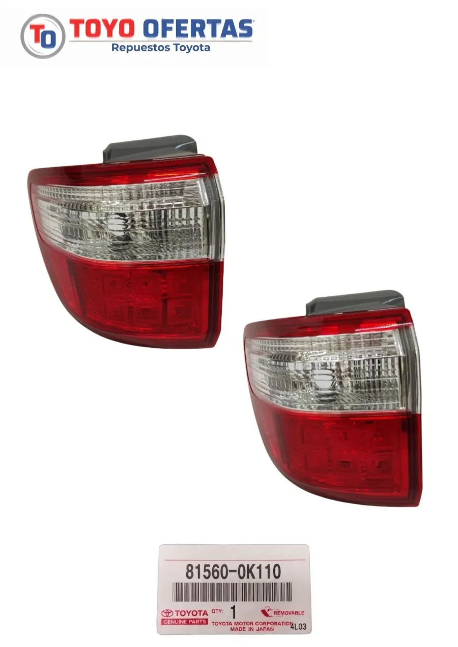 81560-0K110 STOP DE GUARDAFANGO IZQUIERDO TOYOTA FORTUNER 2010-2011