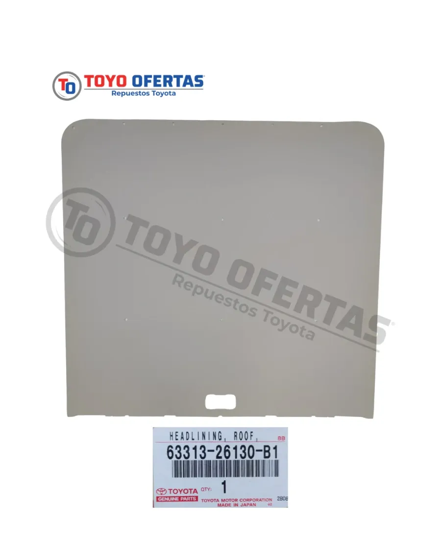 63313-26130-B1 TAPICERIA TECHO NRO 3 TOYOTA HIACE 05-13