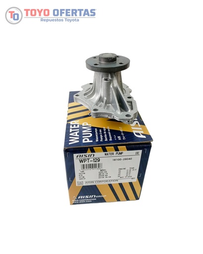 [16100-28040-J] AISIN BOMBA DE AGUA MOTOR 2AZ WPT129 (WPT-129)