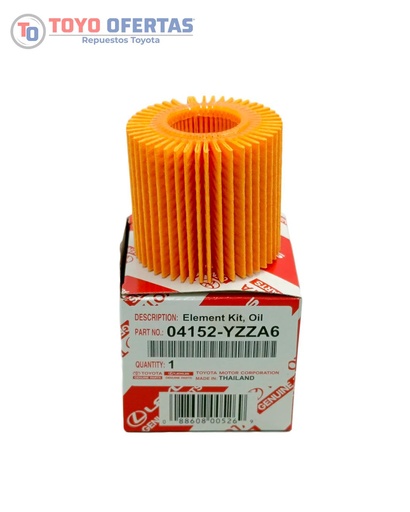 [04152-YZZA6] TOYOTA FILTRO DE ACEITE COROLLA  IMPORTADO (04152-YZZA6)