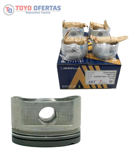 [13101-BZ110-J] AISIN/ART PISTONES TOY. TERIOS K3-VE VVT-I (DA4G08W-STD)