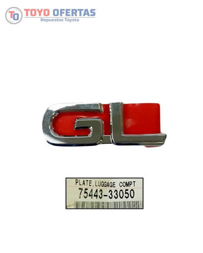 [75443-33050] EMBLEMA GL TOYOTA CAMRY 93-98 (81521-33070)