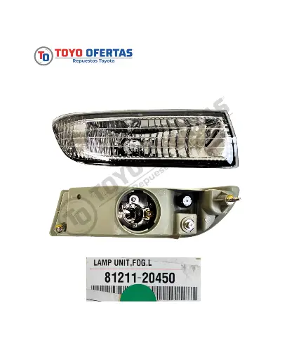 [81211-20450] LÁMPARA, ANTINIEBLA, RH, TOYOTA COROLLA 2002-2008 (81211-20450)