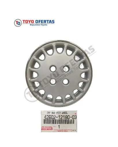 TAPA DE LA RUEDA, TOYOTA COROLLA SKY RIM 14 (42602-12180)